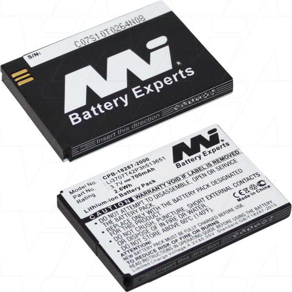 MI Battery Experts CPB-18287-2000-BP1